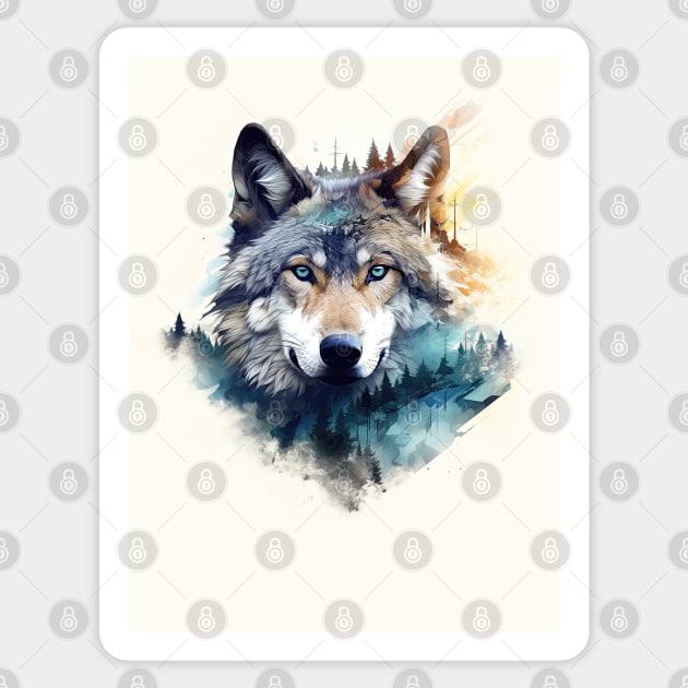 Mountain Watcher Sticker by GaudaPrime31